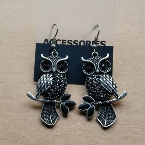 Owl Dangle Earrings (Large)